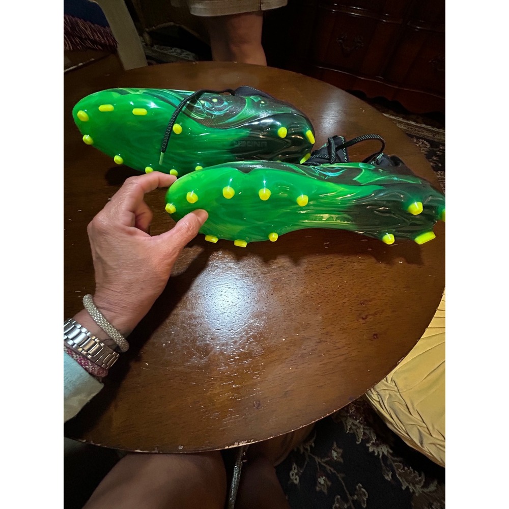 Under Armour Highlight MC Football Cleats Green Skull 3025376-001 Mens 14 - Picture 5 of 7